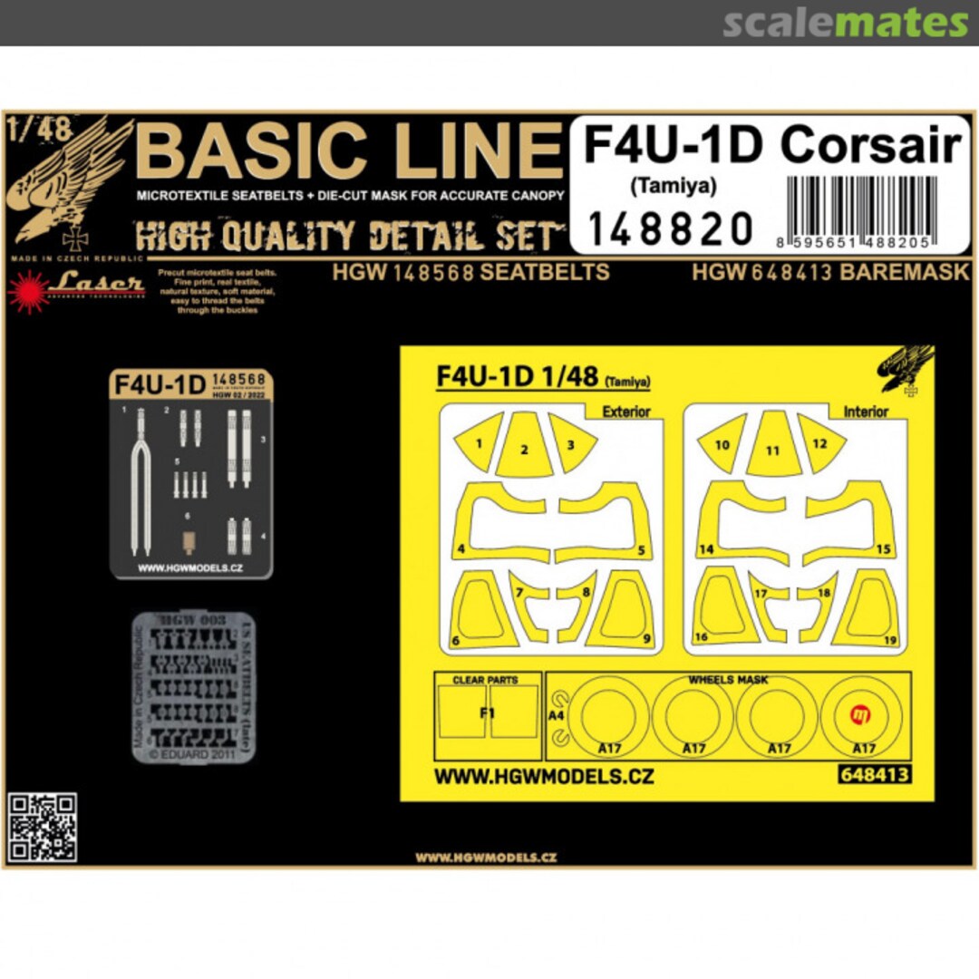 Boxart F4U-1D - Basic Line 148820 HGW Models