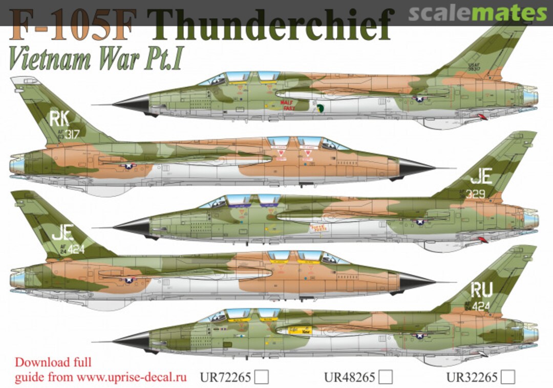 Boxart F-105F Thunderchief UR32265 UpRise Decal