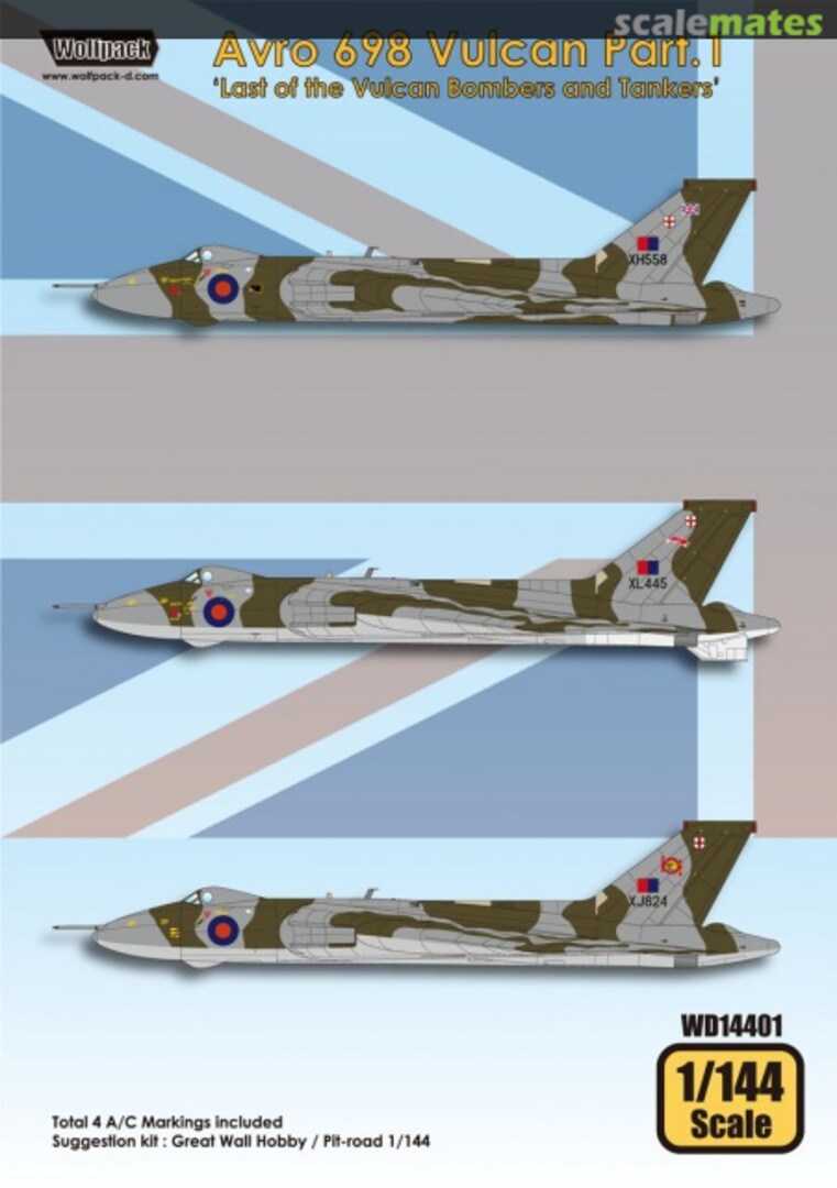 Boxart Avro 698 Vulcan Part.1 "Last of the Vulcan Bombers and Tankers" WD14401 Wolfpack