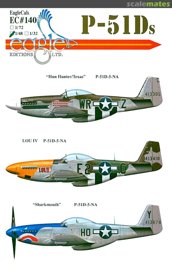 Boxart P-51Ds EagleCals EC48-140 Eagle Editions