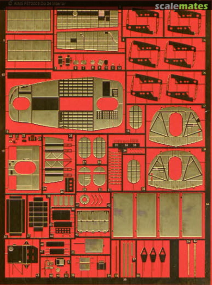 Boxart Dornier Do 24 Interior set 72PE003 AIMS