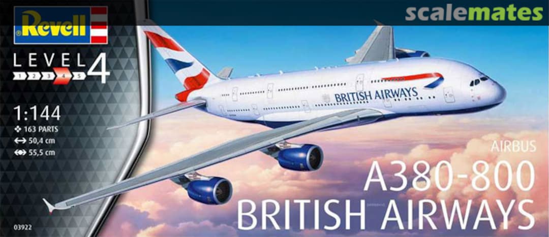 Boxart Airbus A380-800 British Airways 03922 Revell