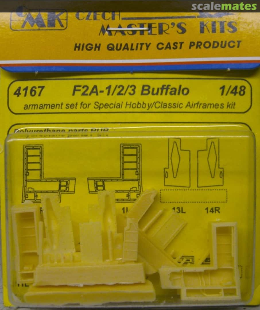 Boxart F2A-1/2/3 Buffalo armament set 4167 CMK