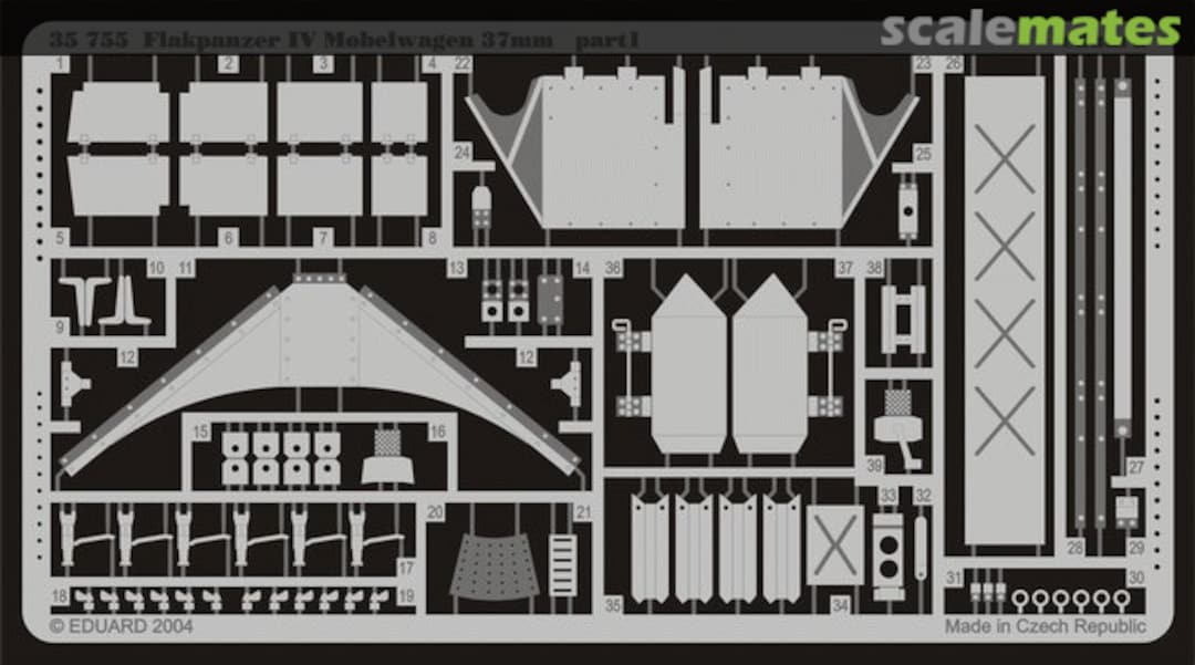 Boxart Flakpanzer IV Möbelwagen 37mm 35755 Eduard