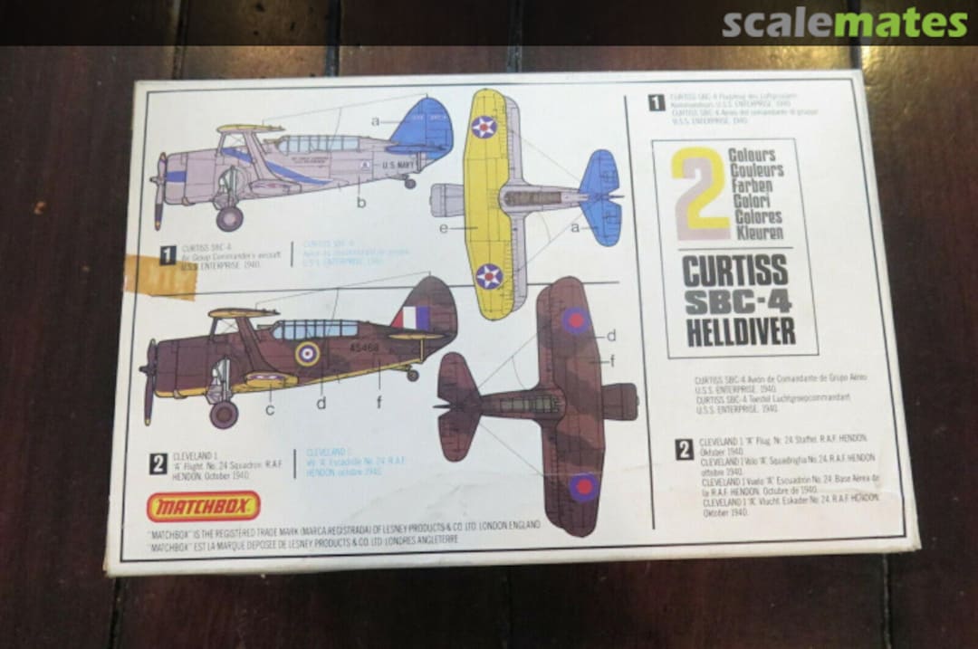 Contents Curtiss SBC-4 Helldiver PK-35 Matchbox