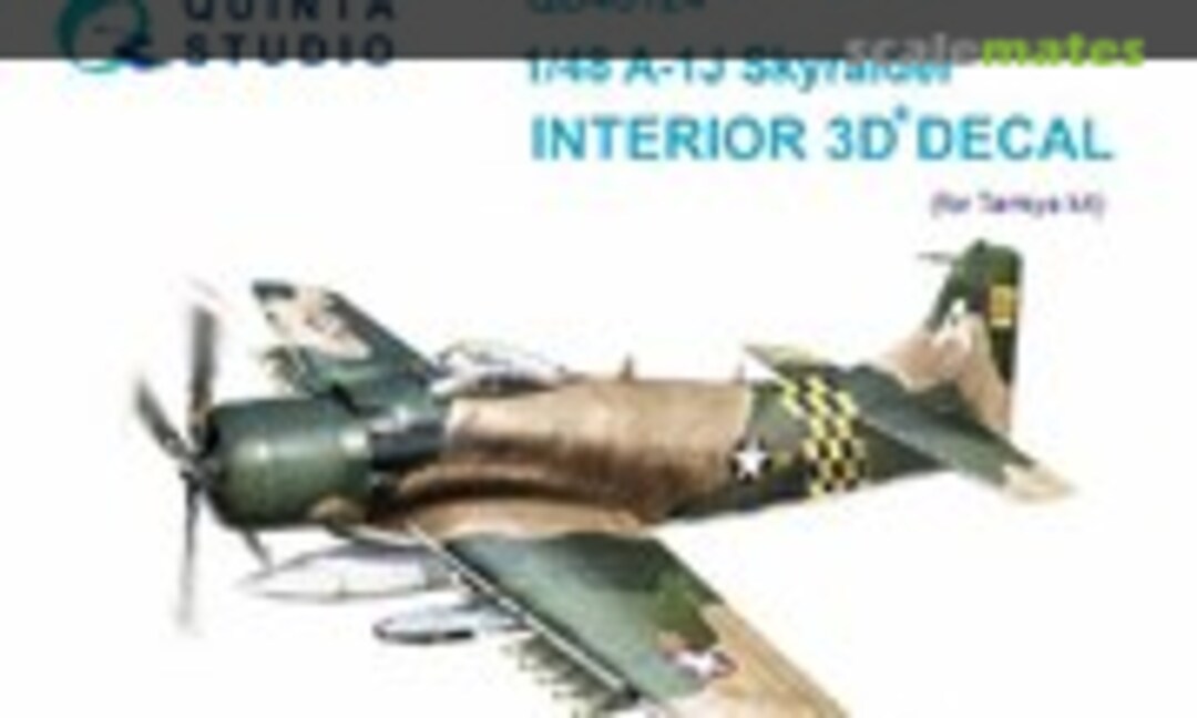 1:48 A-1J Skyraider interior 3D decals (Quinta Studio QD48124)