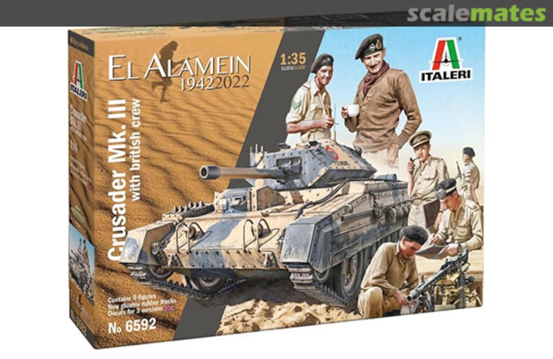 Boxart Crusader III w/ British Crew 6592 Italeri