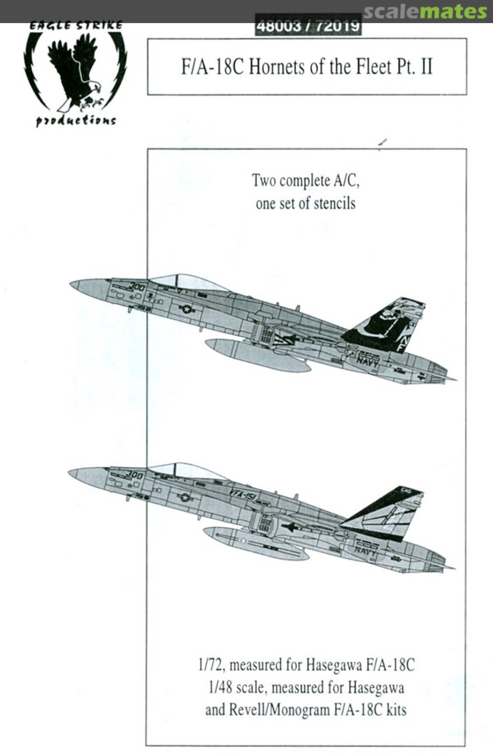 Boxart F/A-18C Hornet of the Fleet Pt. II 48003 Eagle Strike Productions