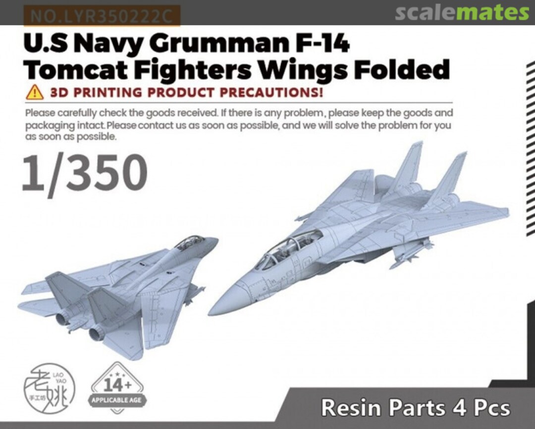 Boxart Grumman F-14 Tomcat Fighter Wings Folded LYR350222C Yao's Studio/ 老姚手工坊