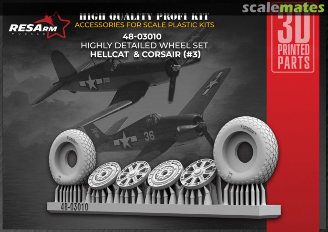 Boxart HELLCAT & CORSAIR / var 3 Wheels under load RA48-03010 RESArm