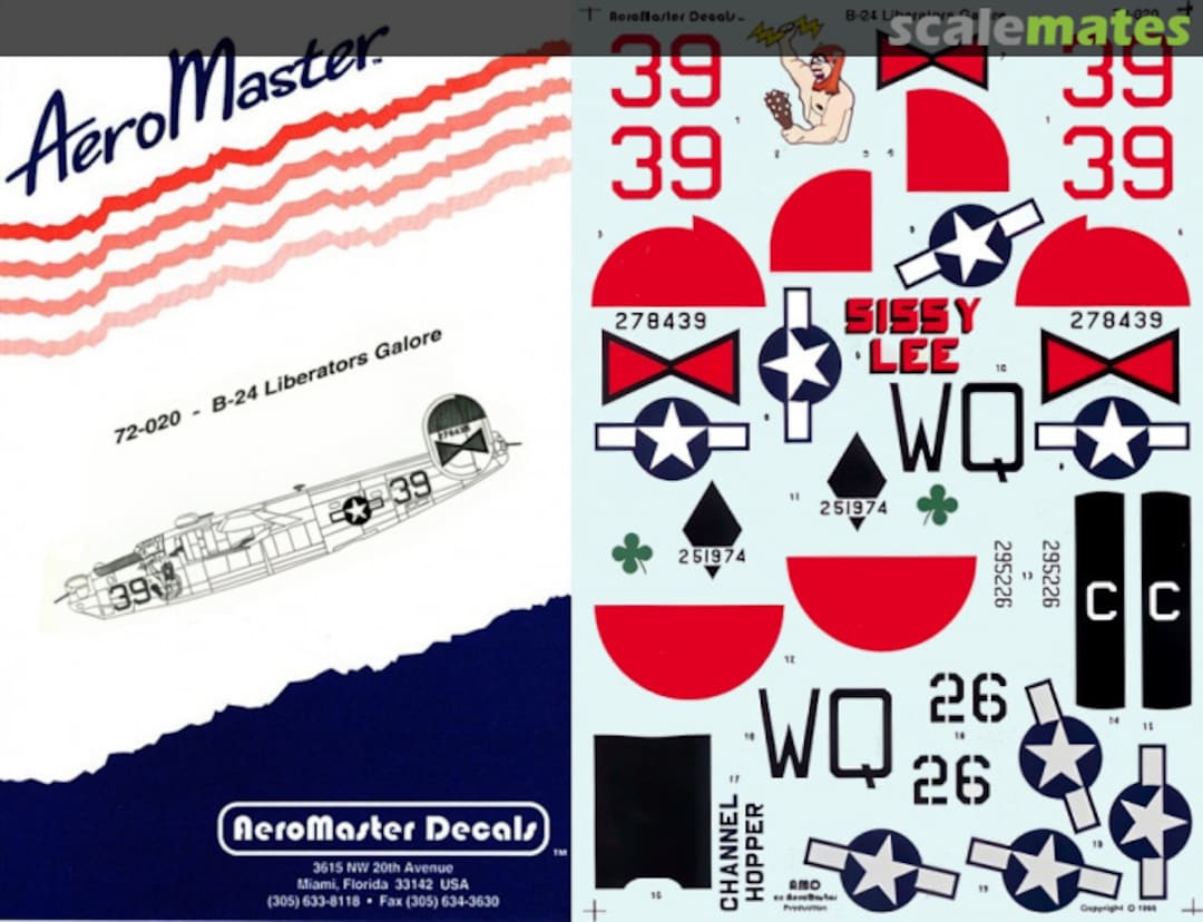 Boxart B-24 Liberators Galore 72-020 AeroMaster