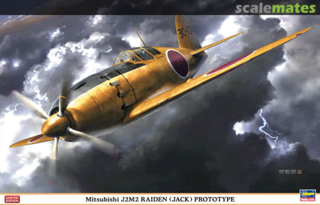 Boxart Mitsubishi J2M2 Raiden (Jack) Prototype 08227 Hasegawa