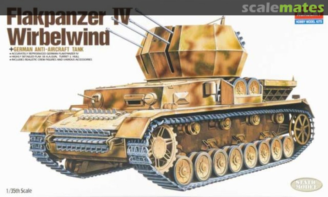 Boxart Flakpanzer IV Wirbelwind 13236 Academy