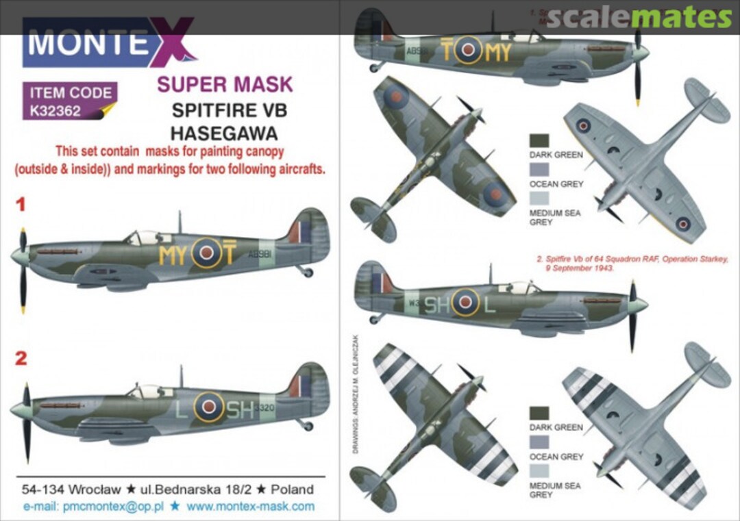 Boxart Spitfire Mk.Vb K32362 Montex