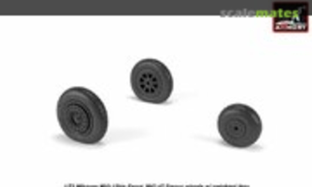 1:72 MiG-15bis, MiG-17 wheels w/weighted tires (Armory AW72054)