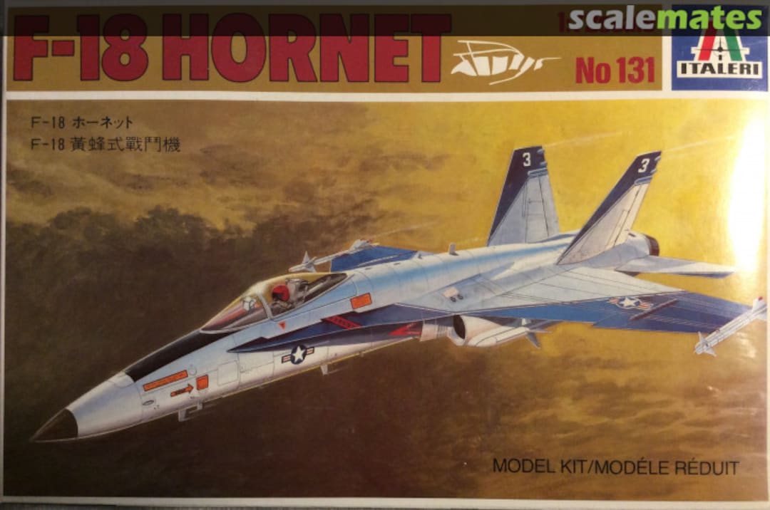 Boxart F-18 Hornet 131 Italeri