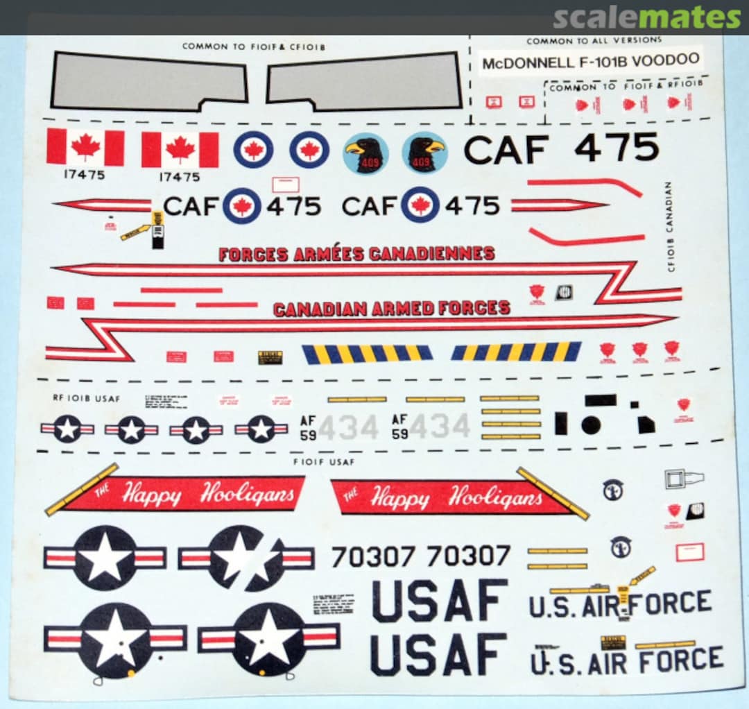 Contents F-101F/RF-101B/CF-101B Voodoo PK-411 Matchbox