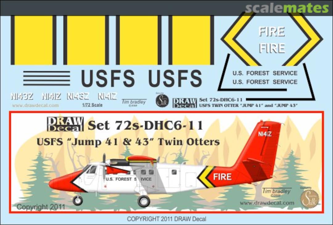 Boxart de Havilland Canada DHC-6 Twin Otter 72-DHC6-11 Draw Decal