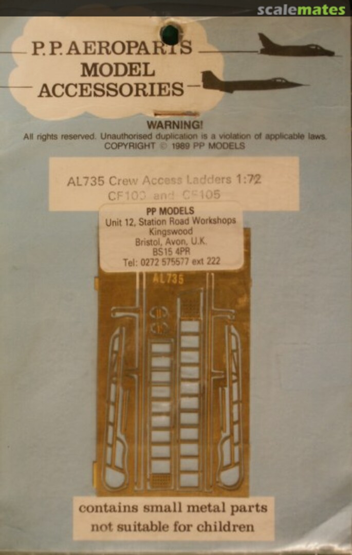 Boxart CF-100 and CF-105 AL735 P.P. Aeroparts