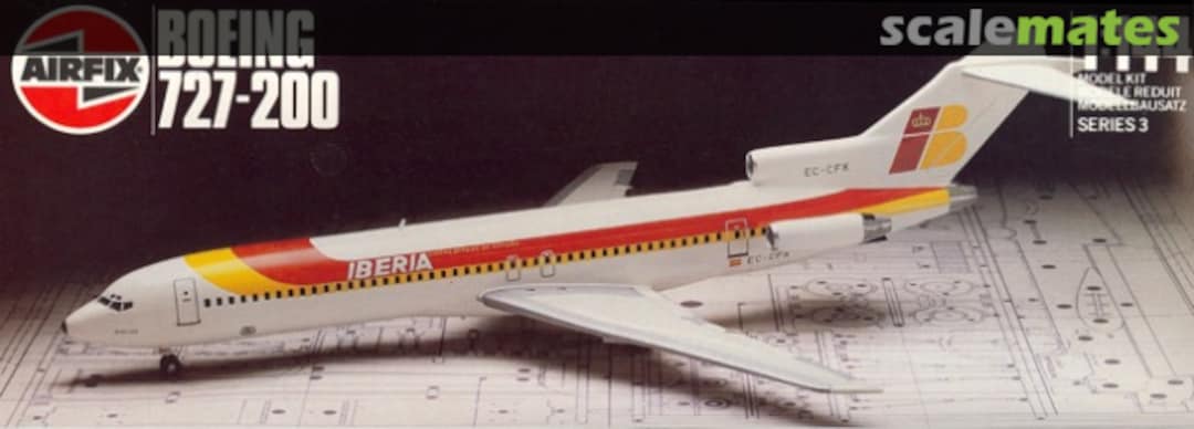 Boxart Boeing 727-200 9 03180 Airfix