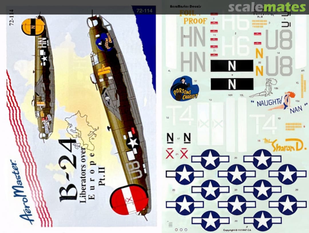 Boxart B-24 Liberators over Europe Pt. II 72-114 AeroMaster