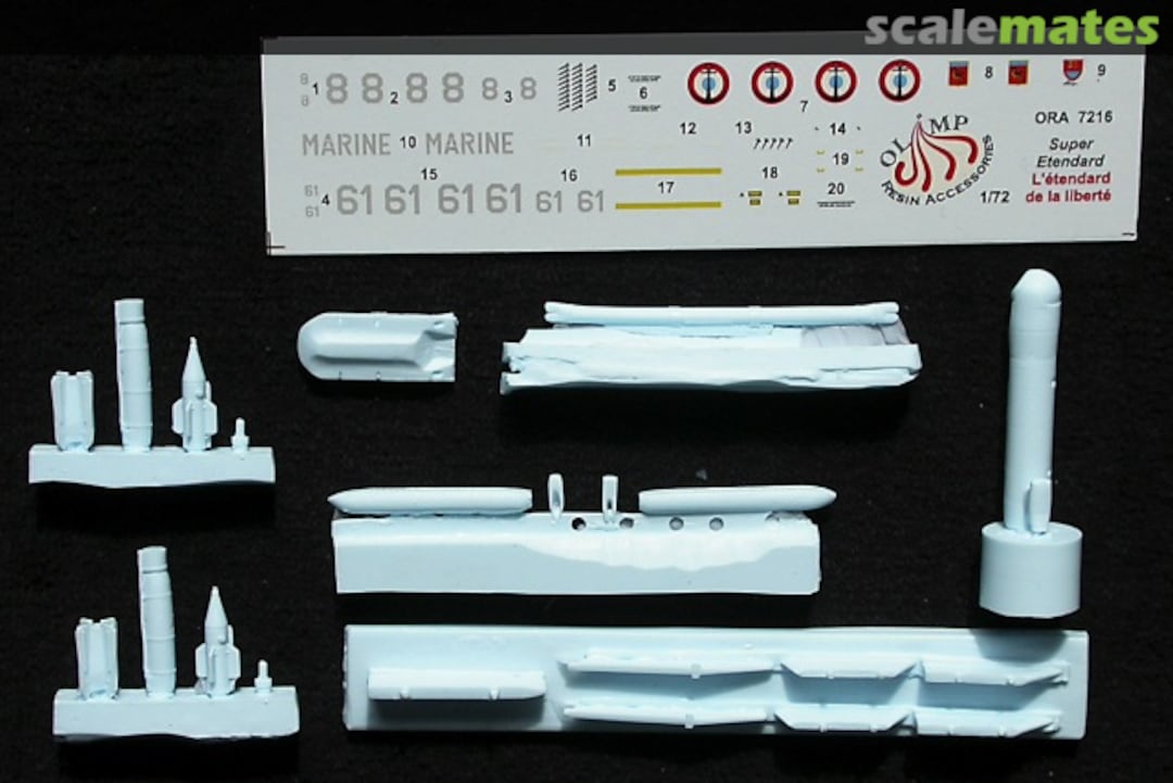 Boxart Super Etendard "L'étendard de la liberté" ORA 72-16 Olimp Resin Accessories