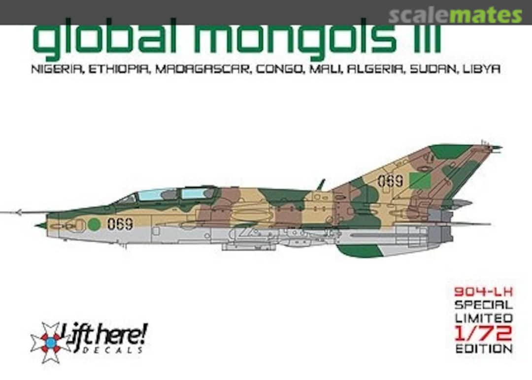 Boxart Global Mongols III 904-LH Lift Here Decals