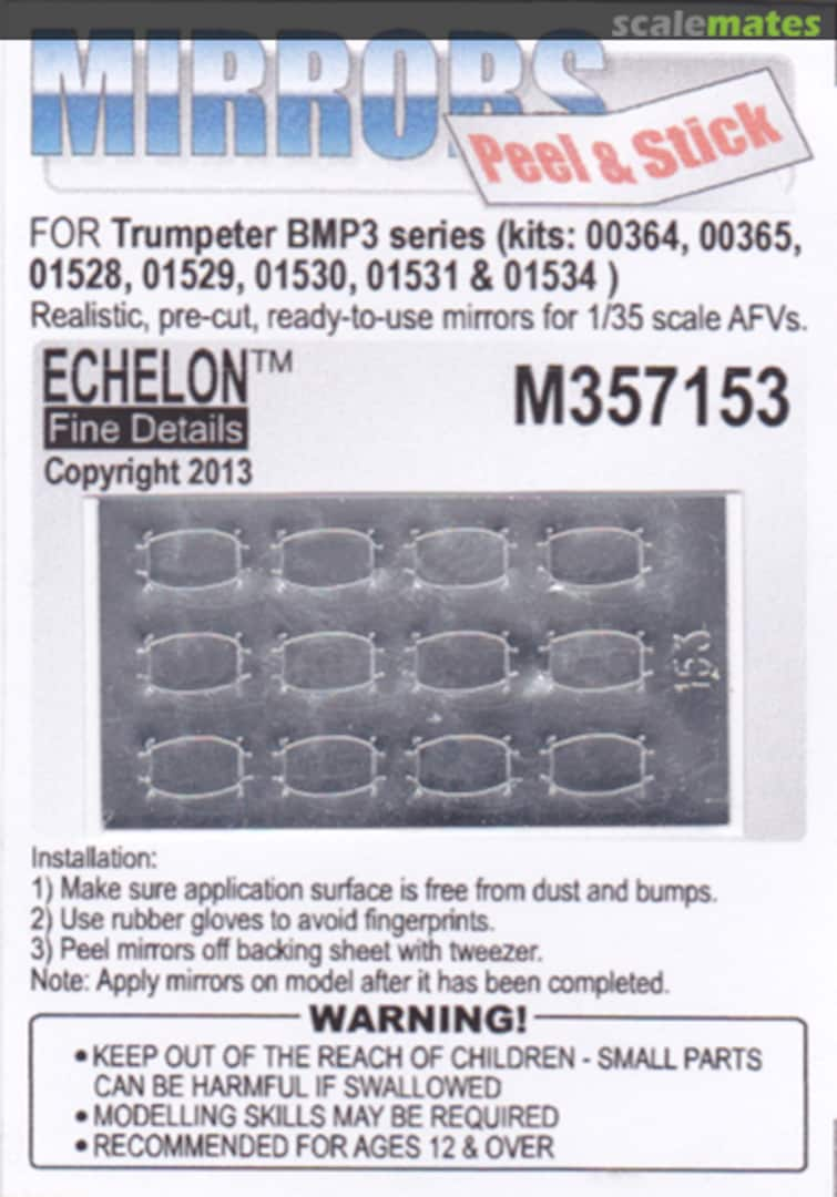 Boxart BMP-3 Mirrors M357153 Echelon Fine Details