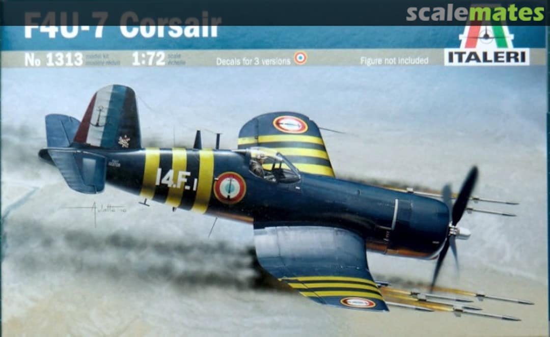 Boxart F4U-7 Corsair 1313 Italeri