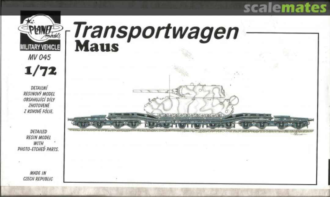 Boxart Transportwagen Maus MV045 Planet Models