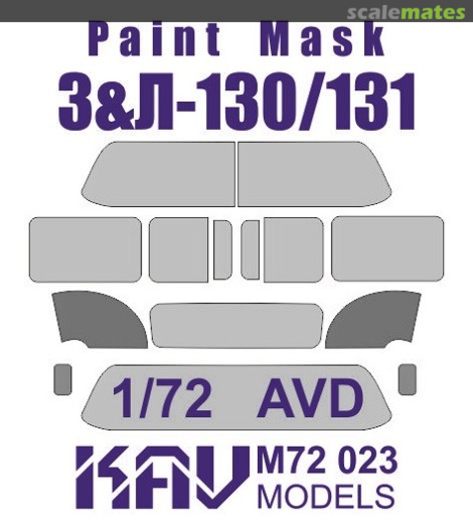 Boxart Paint mask for Zil-130/131 (AVD) KAV M72 023 KAV models