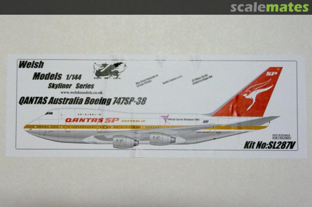 Boxart Boeing 747SP-38 SL287V Welsh Models