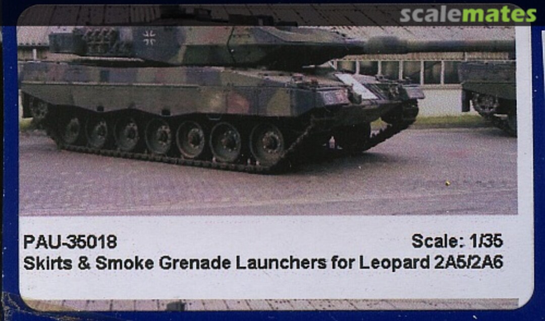 Boxart Skirts & Smoke Grenade Launcher for Leopard 2A5/A6 PAU-35018 Pro Art Models