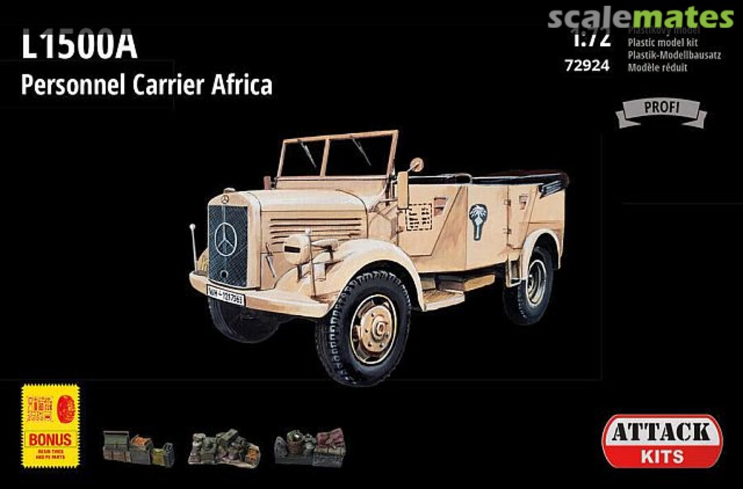 Boxart L1500A Personnel Carrier - Africa 72924 Attack Hobby Kits