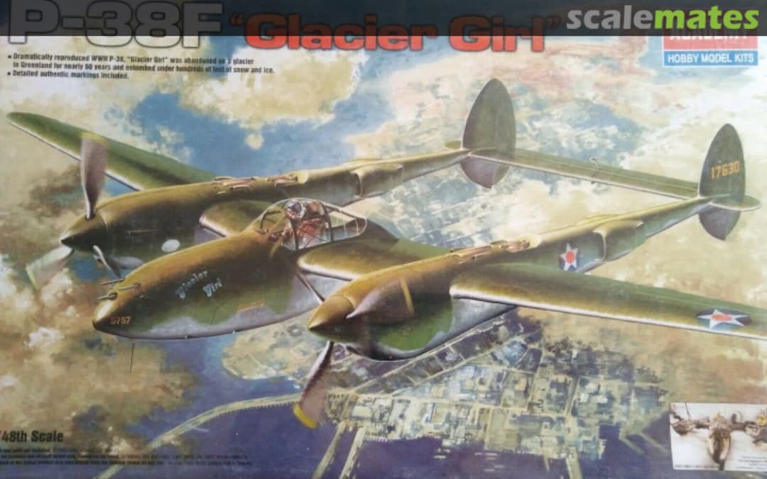 Boxart P-38F "Glacier Girl" 12208 Academy