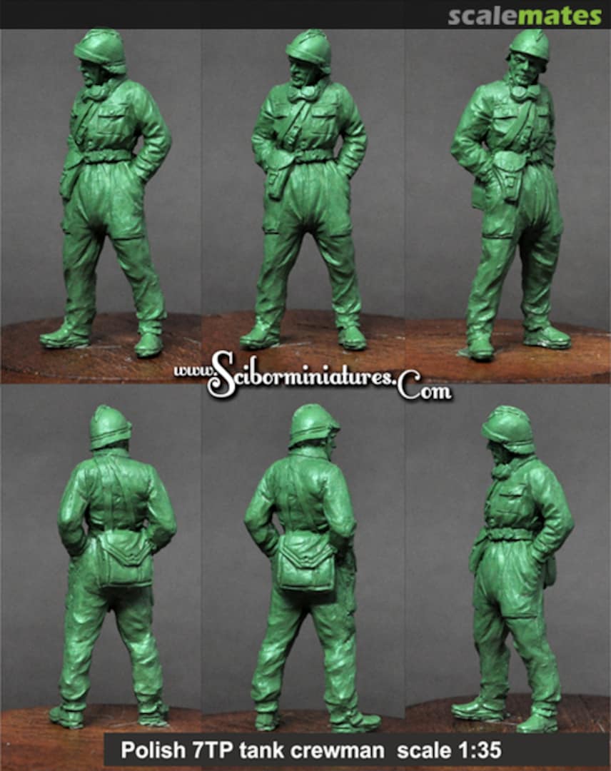 Boxart Polish 7TP tank crewman 2 35HM0055 Scibor Monstrous Miniatures