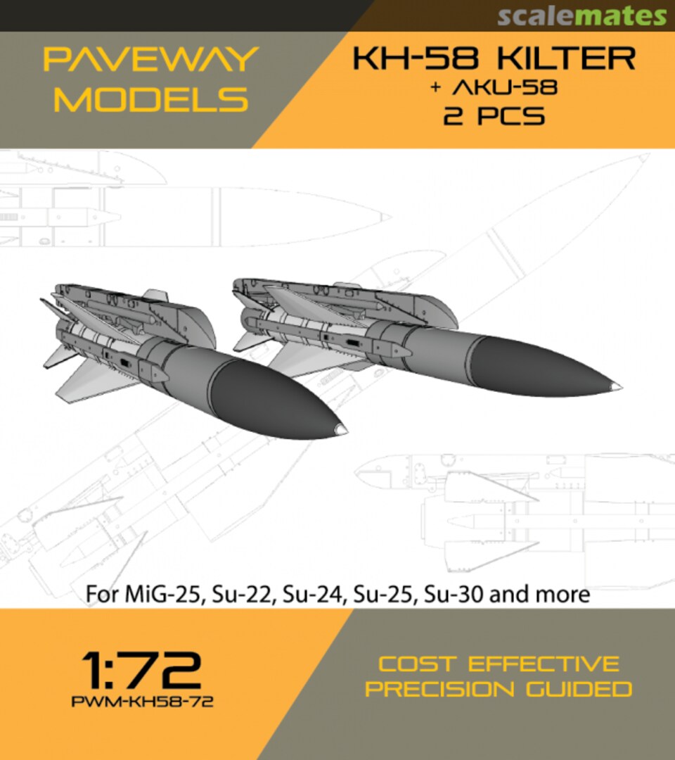 Boxart KH-58 KILTER + AKU-58 PWM-KH58-72 Paveway Models