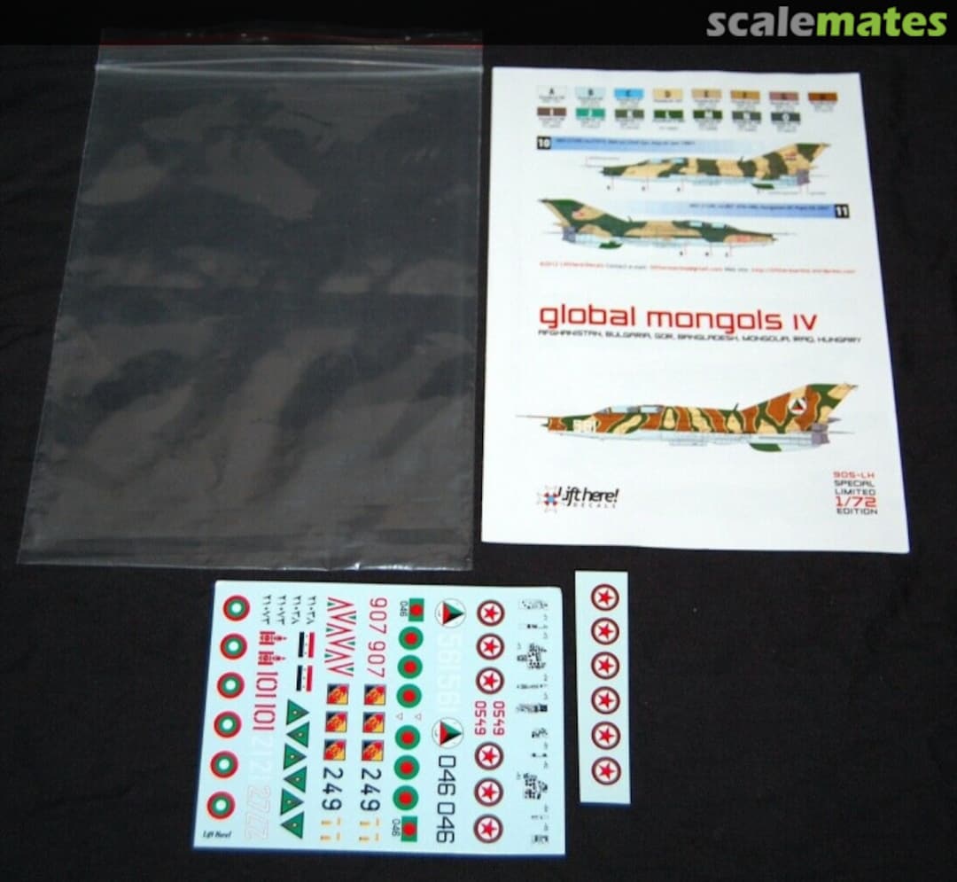 Contents Global Mongols IV 905-LH Lift Here Decals