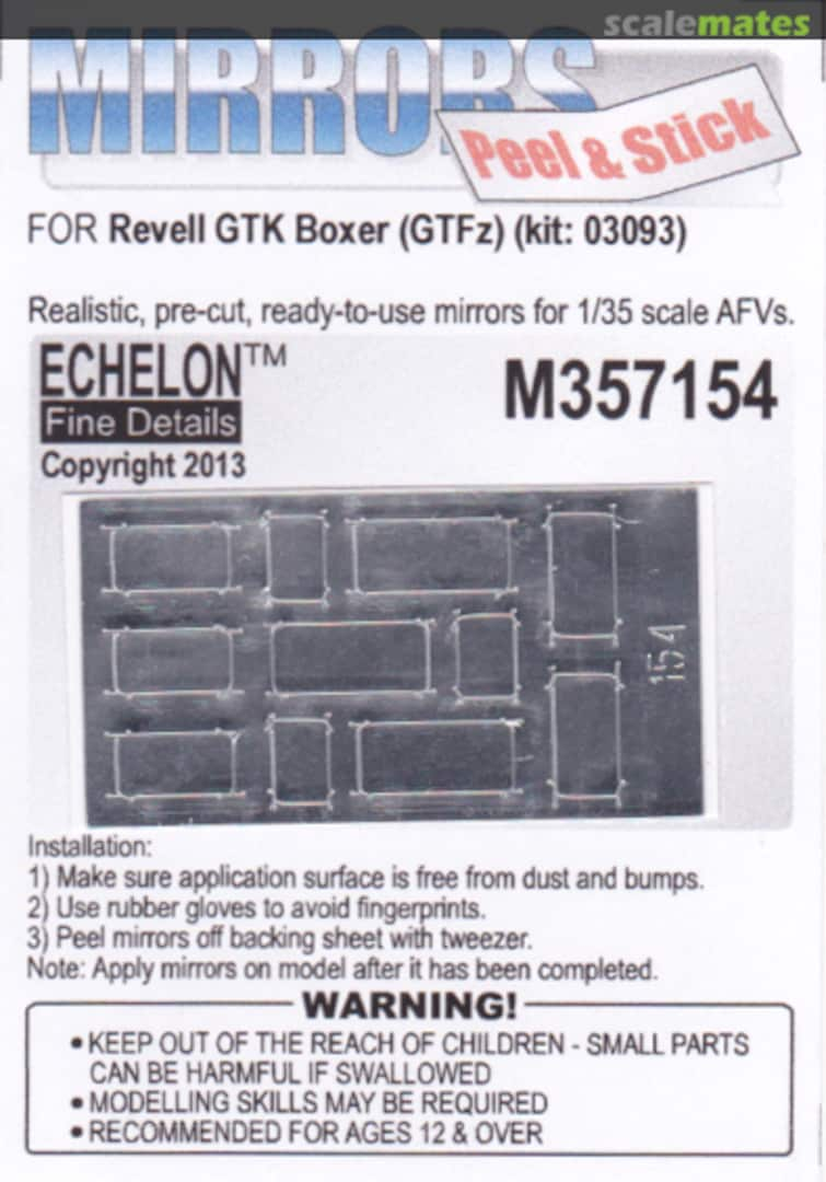 Boxart GTK Boxer GTFz mirrors M357154 Echelon Fine Details