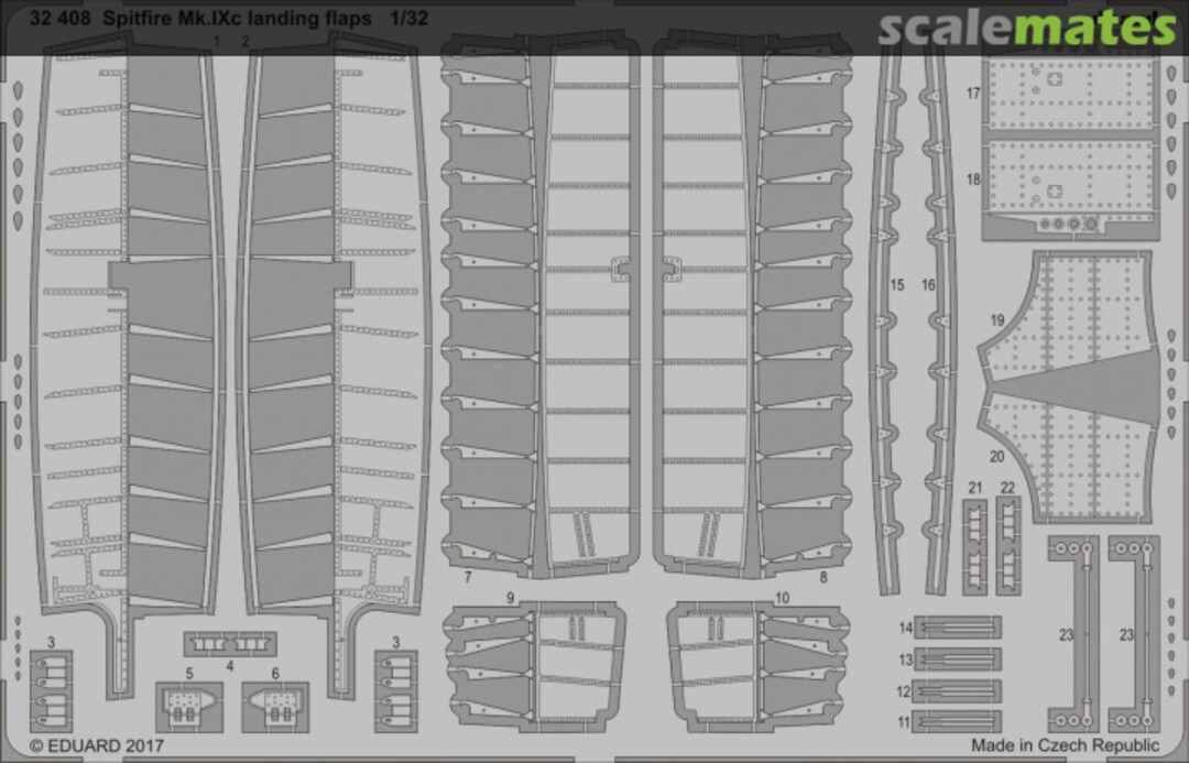 Boxart Spitfire Mk.IXc landing flaps 32408 Eduard