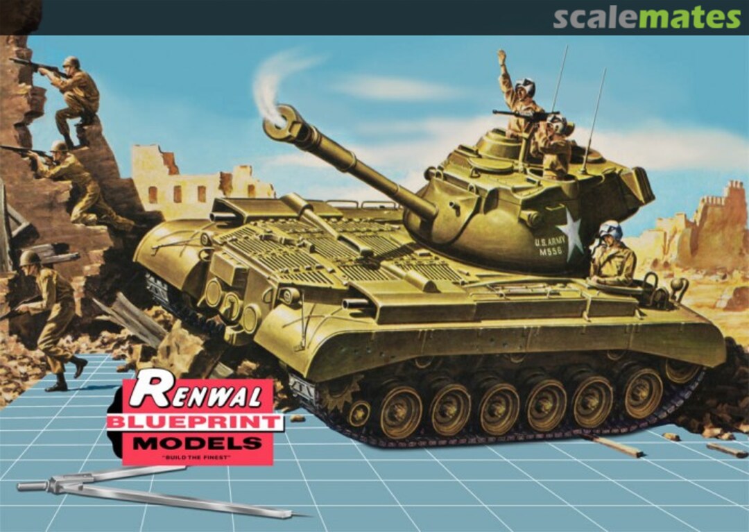 Boxart M47 Patton Tank 85-7821 Revell/Renwal