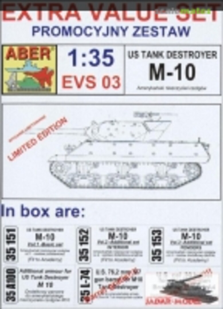 Boxart M10 Tank Destroyer EVS03 Aber