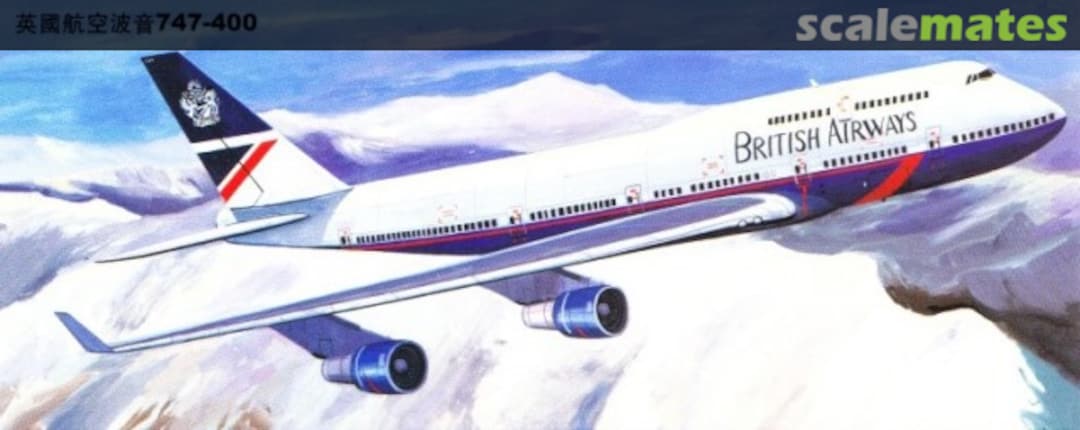 Boxart British Airways B747-400 00609 Trumpeter