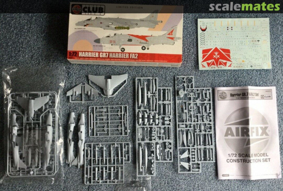 Contents Harrier GR7 Harrier FA2 A82010 Airfix