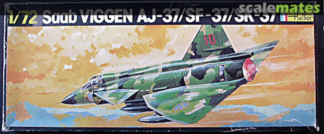 Boxart Saab VIGGEN AJ-37/SF-37/SK-37 256 Heller