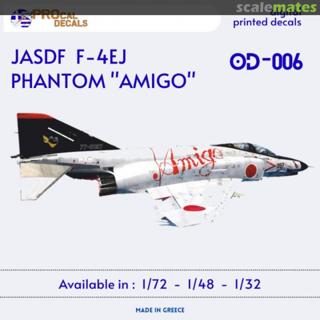 Boxart JASDF F-4EJ PHANTOM AMIGO Paint Scheme - Decals 32OD006 PROcal Decals