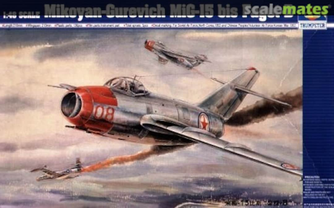 Boxart MiG-15 bis Fagot-B 02806 Trumpeter