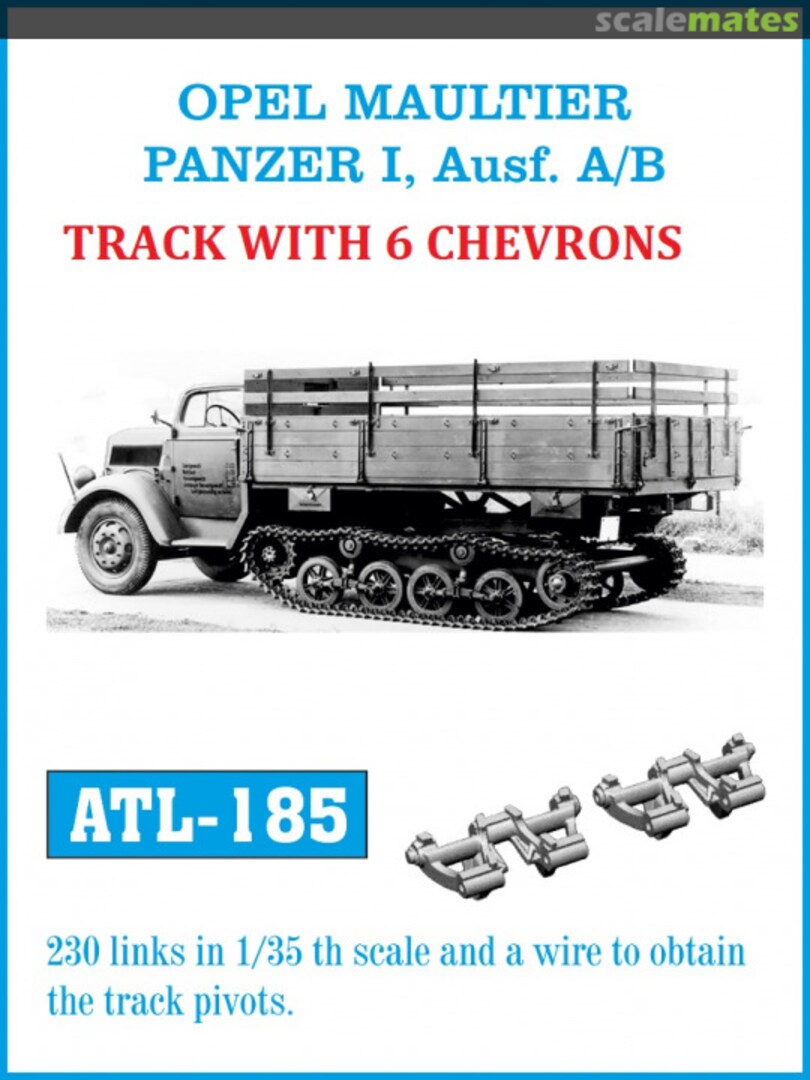 Boxart Opel Maultier/Panzer 1. Ausf. A/B Metal Tracks ATL-185 Friulmodel