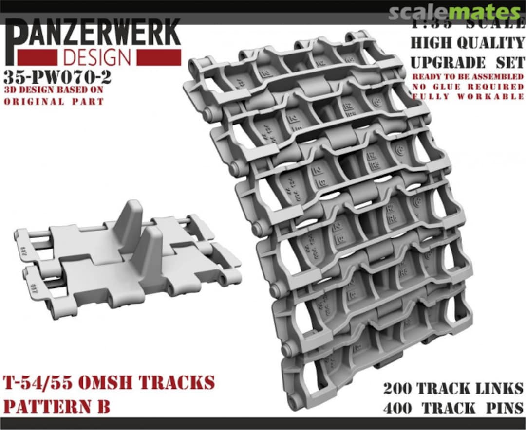 Boxart T-54/55 oMSH pattern B Tracks 35PW-070-2 Panzerwerk design