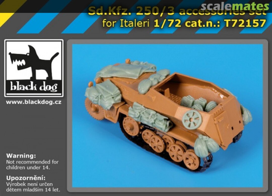 Boxart Sd.Kfz 250/3 accessories set T72157 Black Dog